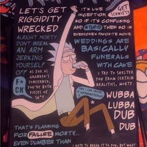 Rick and Morty Tribute Custom Rug